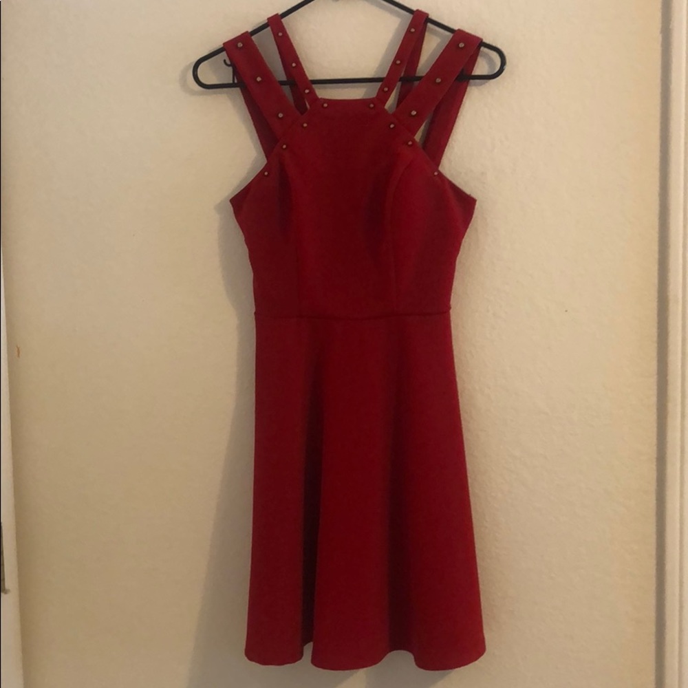 Red formal dress